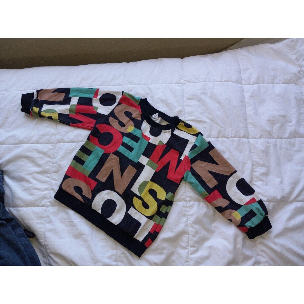 SHEIN Young Boy Size 110 (US Boys Size 4Y-5Y) Letter Graphic Sweatshirt